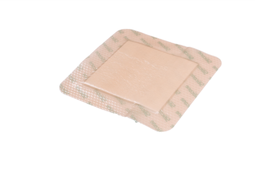 Silicare AG Curativo de Silicone Aderente Espuma Absorvente C/ Prata 10cm x 10cm - Vita Medical