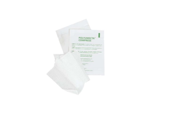 Polyumecta Compress Curativo Malha em Sachê C/ PHMB 7,5cm x 20,3cm / Unidade - Helianto