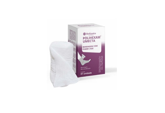 Bandagem A.G.E C/ PHMB 10,2cm x 9,14m Polihexam Umecta - Helianto