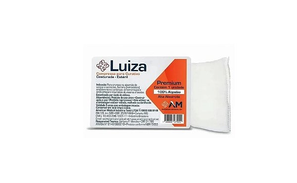 Curativo Luiza Cirúrgico Algodonado Estéril 15cm x 30cm - American Medical