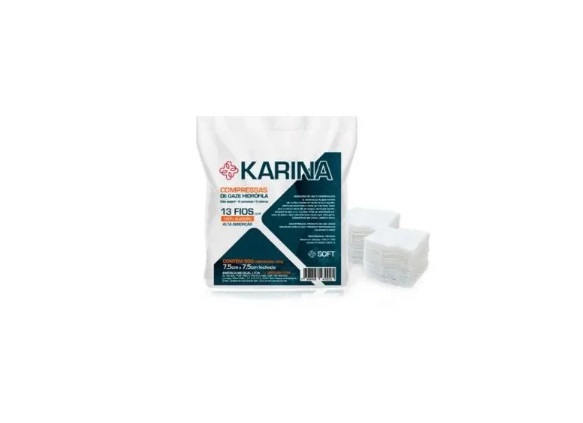 Compressa De Gaze Karina Não Estéril 13 Fios C/500 - American Medical