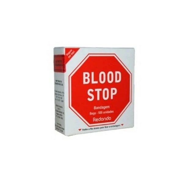 Blood Stop Curativo Redondo Bandagem C/ 500 Unidades - AMP
