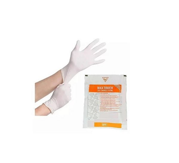 Luva Cirúrgica de Látex 8.5 Com Pó Estéril (Par) - Max Touch