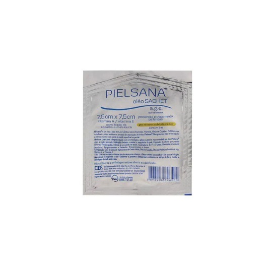 Gaze Rayon C/ Oléo 3ml Pielsana 7,5cm x 7,5cm A.G.E / Unidade - DBS
