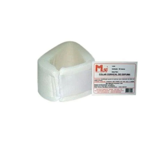 Colar Cervical de Espuma em Malha de Algodão Tamanho: G - MSÓ