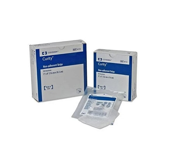 Compressa Não Aderante C/ Emulsão Petrolatum 7,6 x 40,6cm Curity Unidade - Covidien