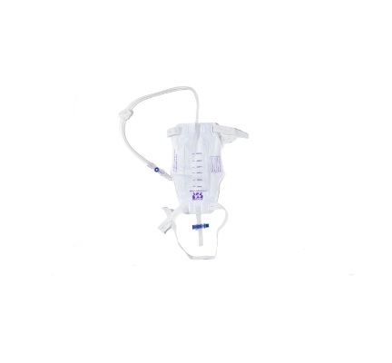 Bolsa Coletora de Urina Sistema Fechado 500mL Perna Basic - Wiltex