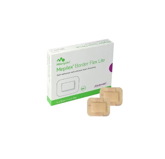 Curativo Espuma Flex 10cmx10cm Mepilex Border Lite Unidade - Molnlycke