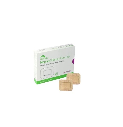 Curativo Espuma Flex 7,5cmx7,5cm Mepilex Border Lite Unidade - Molnlycke