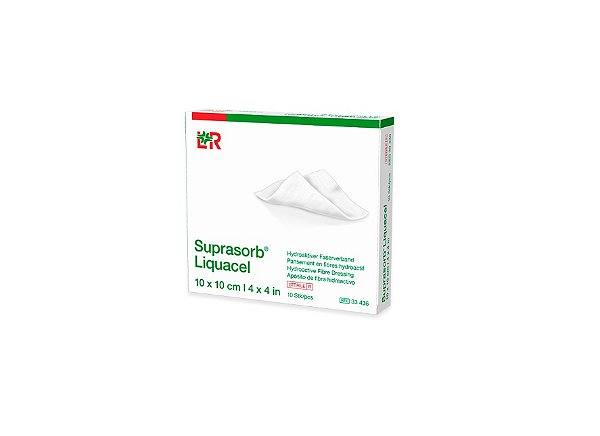 Curativo de Hidrofibra Gel 10cmx10cm Suprasorb Liquacel - Lohmann & Rauscher