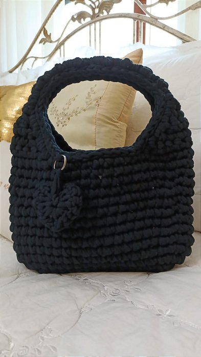 Bolsa de croche preta