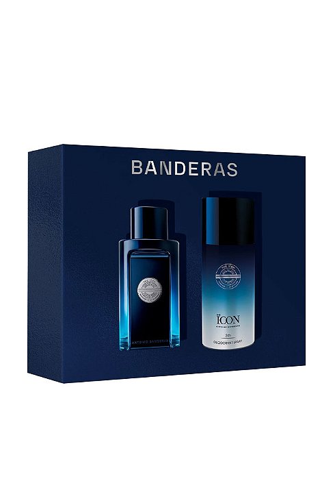 Kit The Icon Banderas Eau de Toilette Masculino Perfume 100ml + Desodorante Spray 150ml
