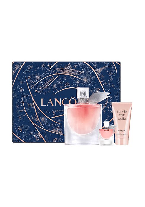 Kit La Vie Est Belle Trois Lancôme Eau de Parfum Feminino Perfume 100ml + Perfume 4ml + Loção Hidratante Corporal 50ml
