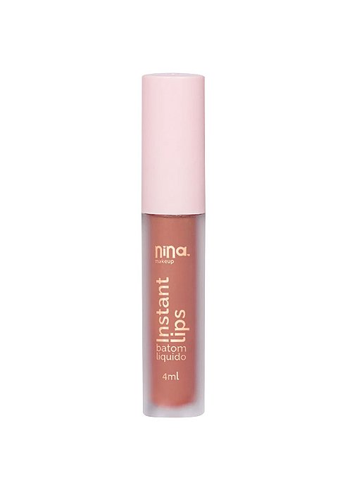 Batom Líquido Instant Lips Essencia Nina Makeup 4ml