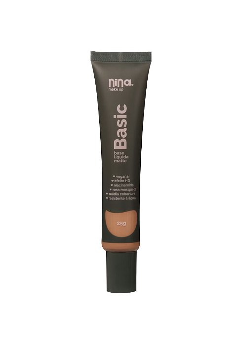 Base Líquida Matte Basic Cor 10 Nina Makeup 25g
