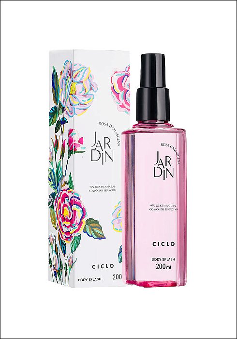 Body Splash Jardin Rosa Damascena Ciclo Feminino 200ml