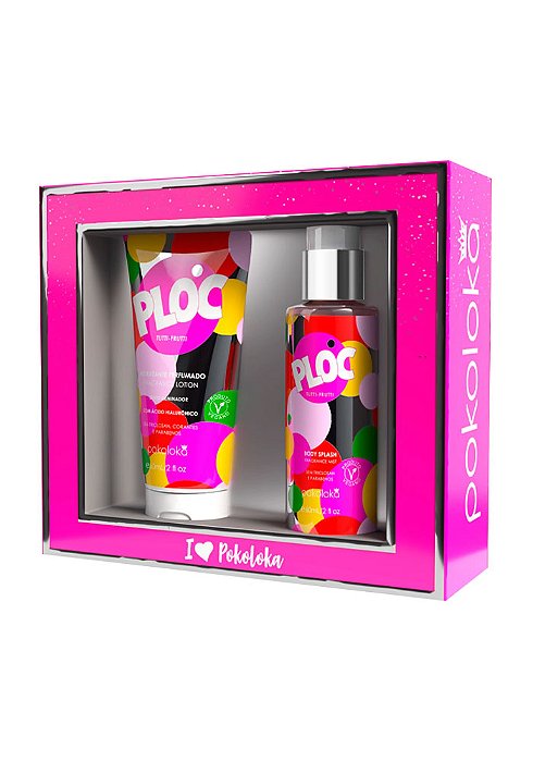 Kit Pokoloka Teen Ploc Tutti-Frutti Feminino Hidratante 60ml + Body Splash 60ml