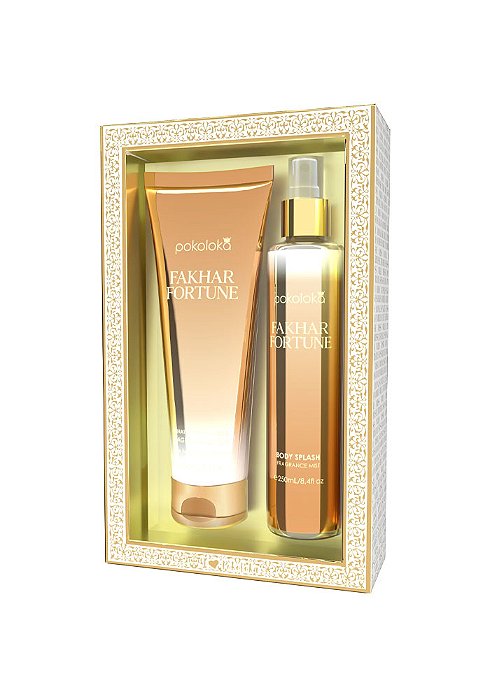 Kit Pokoloka Fakcar Fortune Feminino Body Splash 250ml + Hidratante 240ml