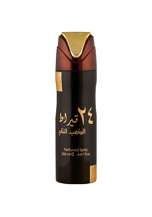 24 Carat Pure Gold Lattafa Perfumed Spray Masculino 250ml