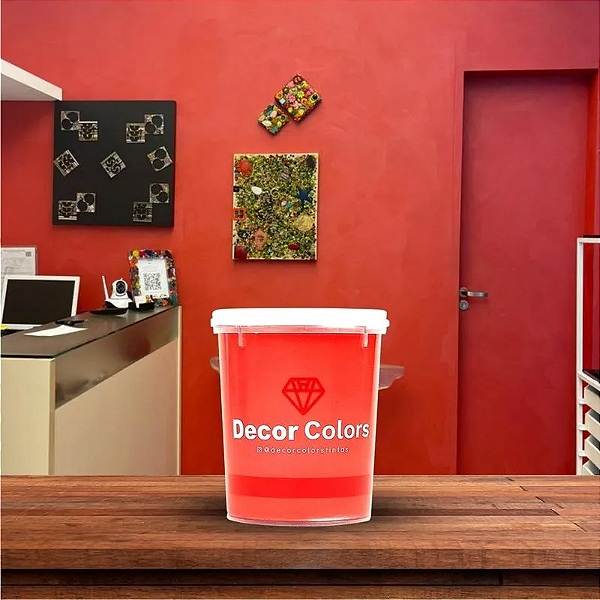 Cimento Diamantado Aveludado Vermelho Paixão 1,6kgs