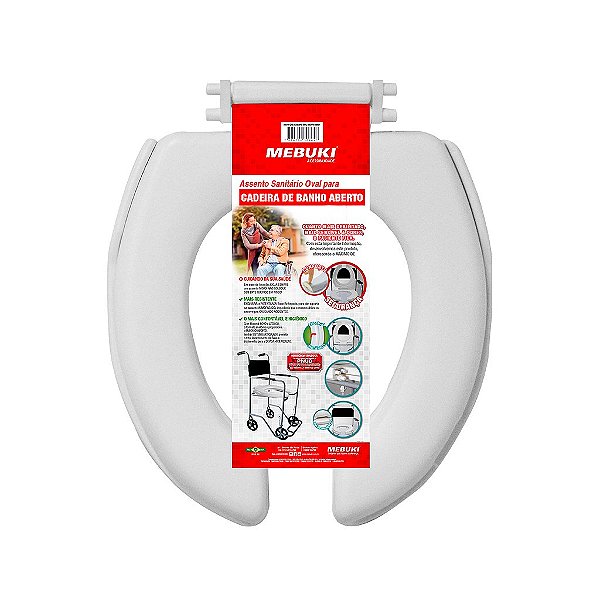 Assento Oval p/ Cadeira de Banho Aberto