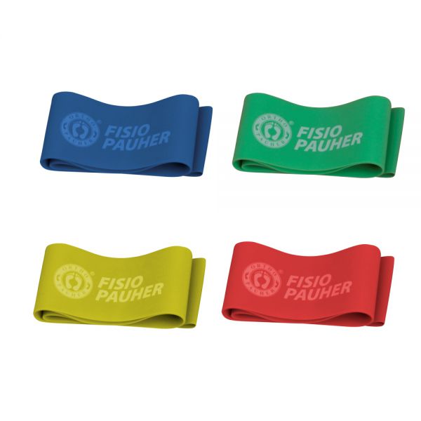 Kit de Faixas Elásticas Mini Band para Fisioterapia