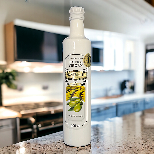 Azeite Extra Virgem Prosperato Blend Arbequina e Arbosana 500ml. Premiado