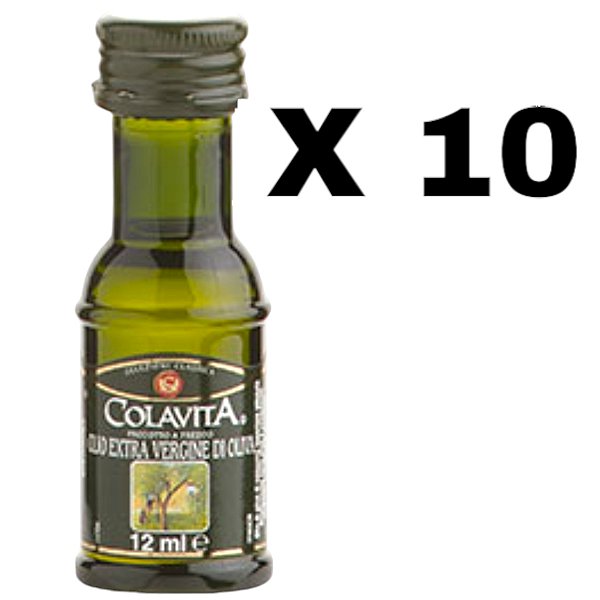 10 Mini Azeite De Oliva Extra Virgem Colavita 12ml