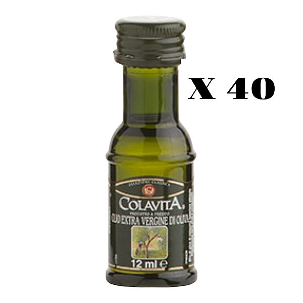 40 Mini Azeite De Oliva Extra Virgem Colavita 12ml