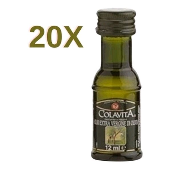 20 Mini Azeite De Oliva Extra Virgem Colavita 12ml
