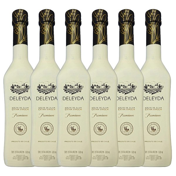 Kit 7 Azeites Extra Virgem Deleyda Premium Chileno 500ml. Premiado