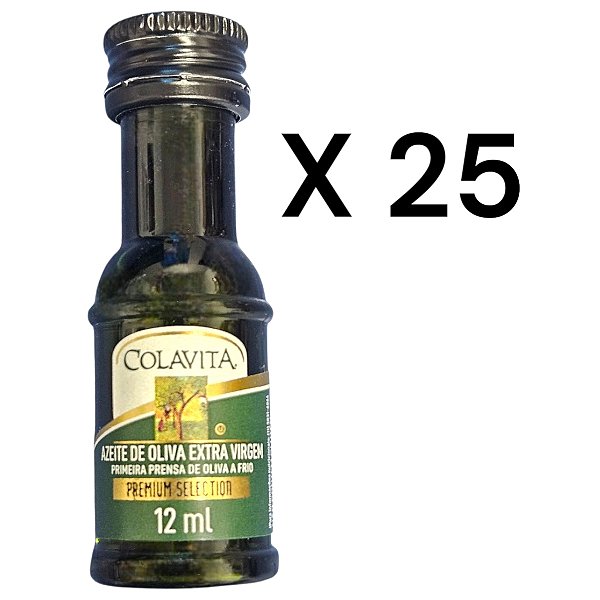 25 Mini Azeite Extra Virgem Colavita 12ml. Italiano