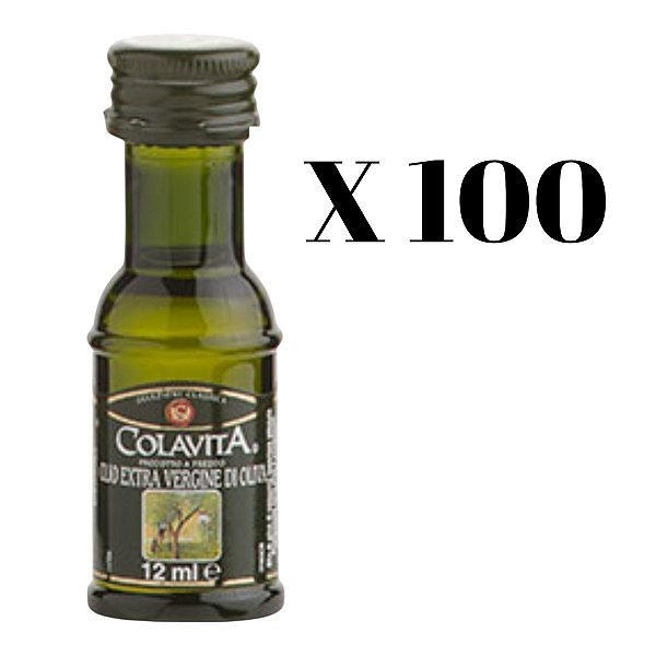 100 Mini Azeite Extra Virgem Colavita Italiano 12ml.