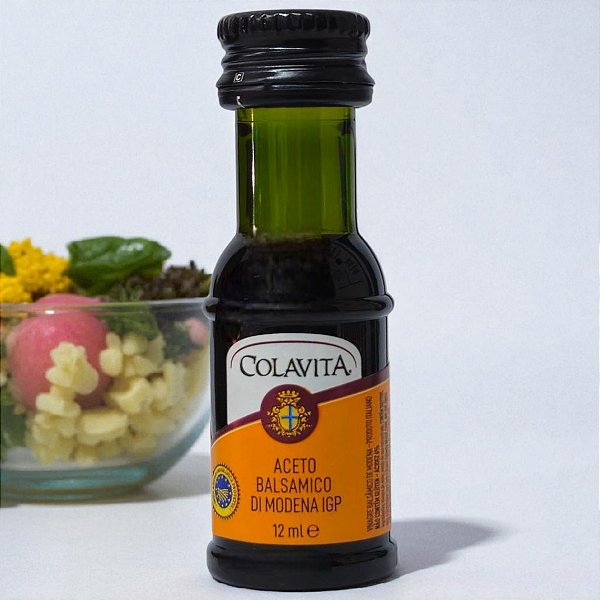 Mini Vinagre Aceto Balsâmico Di Modena Colavita 12ml Italiano