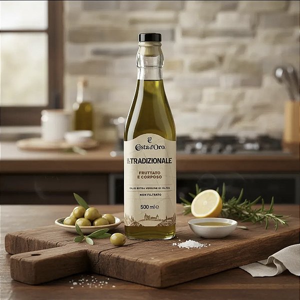 Azeite De Oliva Extra Virgem Costa D'oro Não Filtrado 500ml