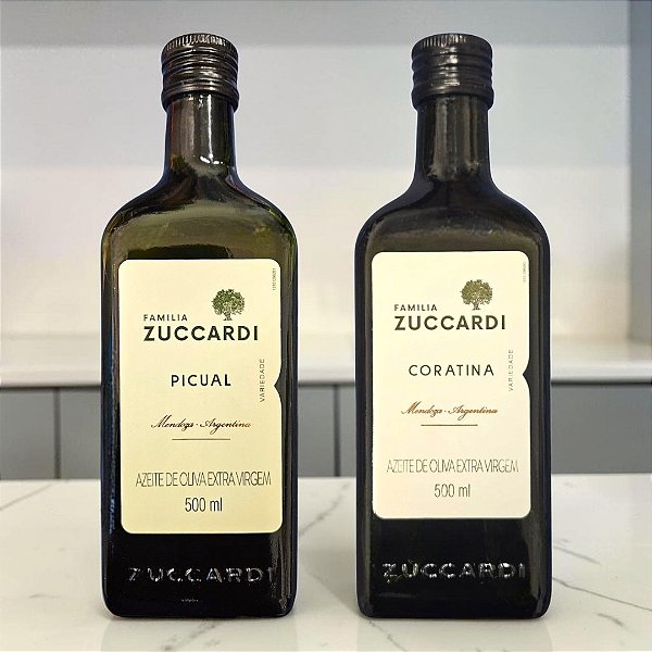 Dupla de Azeites Extra Virgem Zuccardi Picual e Coratina 500ml