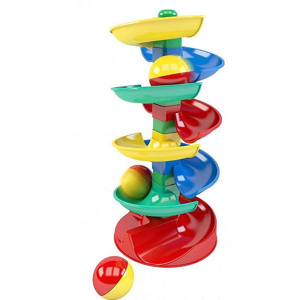 Brinquedo Rola Bola Blocolândia 18 Peças Encaixar MK412