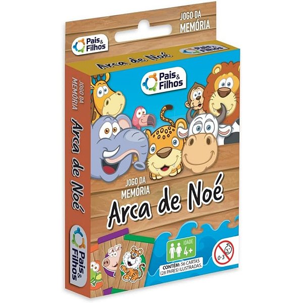 Jogo Educativo Memória Arca De Noé Educativo Pais e Filhos