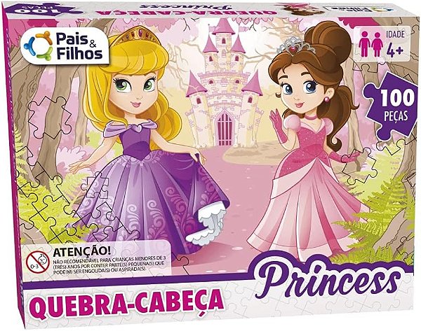 Quebra Cabeça 100 peças Princess - Pais & Filhos Princesa