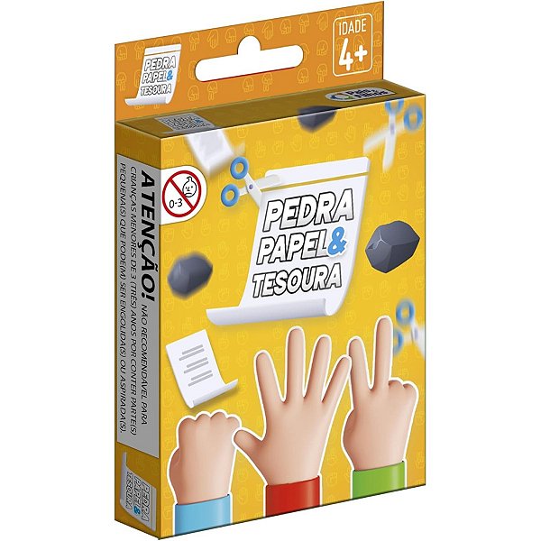 Jogo Infantil Pedra Papel E Tesoura 56 Cartas Pais E Filhos