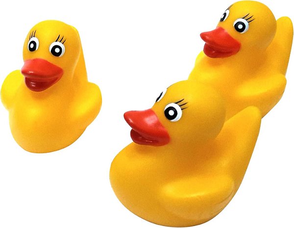 Conjunto de Patinhos para Banho com cheirinho Pais e Filhos
