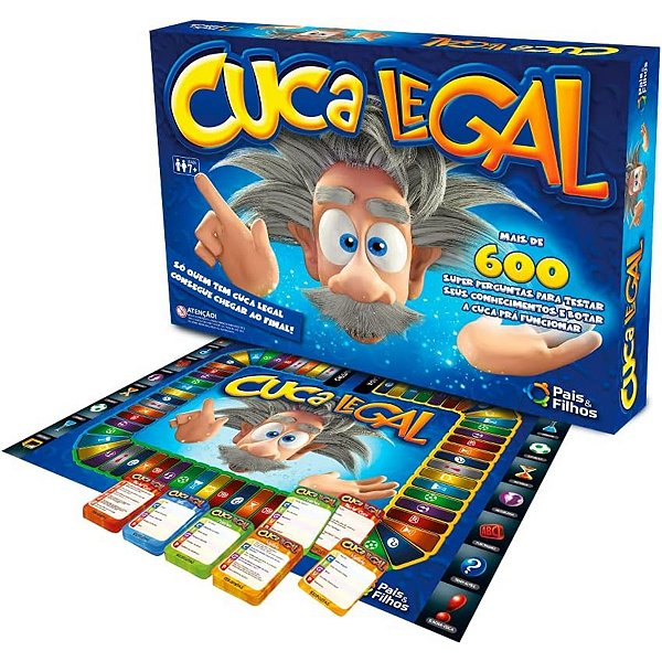 Jogo De Tabuleiro Cuca Legal Pais & Filhos + 600 Perguntas