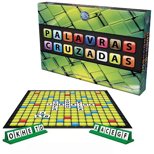 Jogo Palavras Cruzadas Top Line Jogo De Tabuleiro Infantil