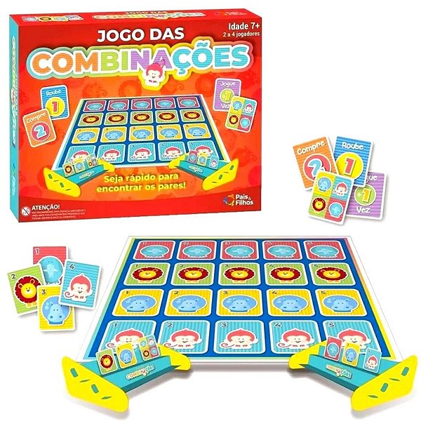 Jogo Das Combinações Encontrar Pares Criança Pais E Filhos