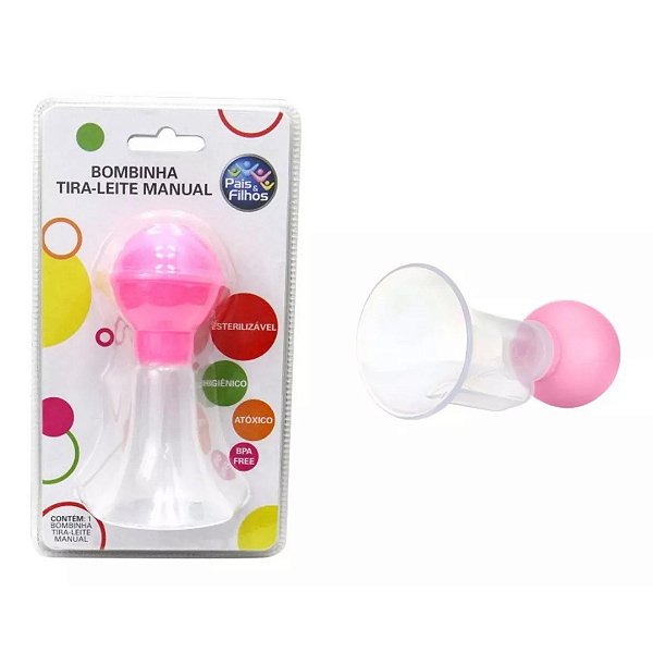 Bombinha Manual De Tirar Leite Bomba Tira Leite Materno Rosa