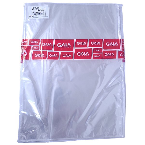 Kit Sacos De Presente Transparente 900 Incolor 25x35cm 50un