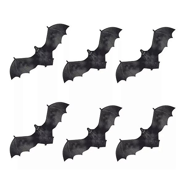 Kit Mini Morcegos Halloween Faz de Conta Com 6 Unidades