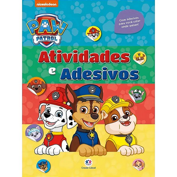 Livro Patrulha Canina Adesivos E Atividades Ciranda Cultural