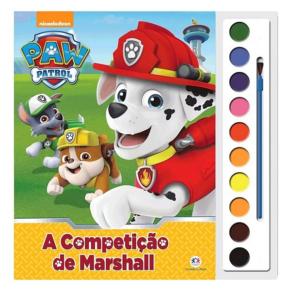 Livro para Pintar com Aquarela Patrulha Canina - A Competição De Marshall