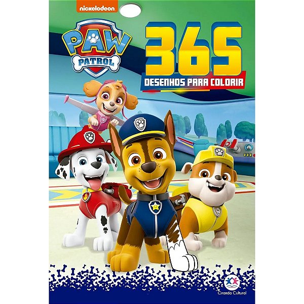 Livro Patrulha Canina - 365 Desenhos Para Colorir